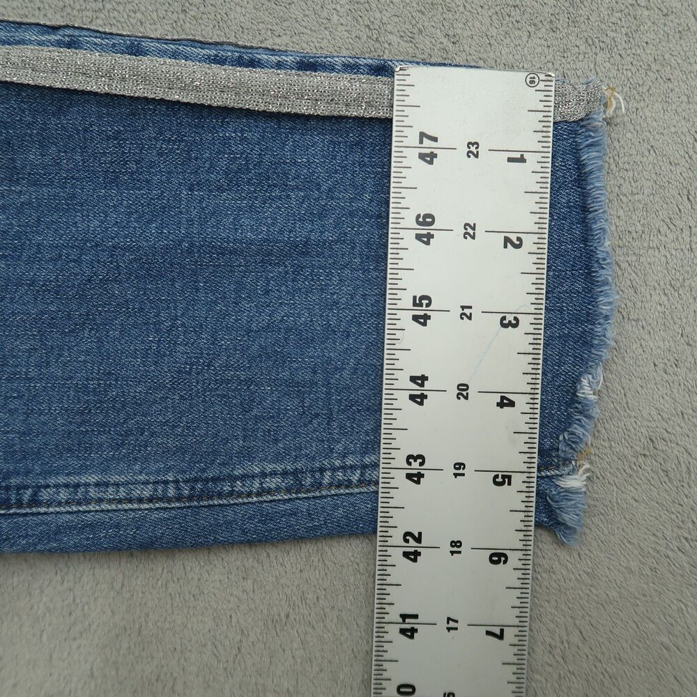 Pilcro Jeans Women's Fits 34x26 ( No Size Tag ) Blue High-Rise Cropped Denim - Picture 6 of 16